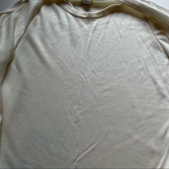 Yarnworks Sweater Beautiful cream color Large long sleeve pullover cardigan NWOT - Picture 8 of 8